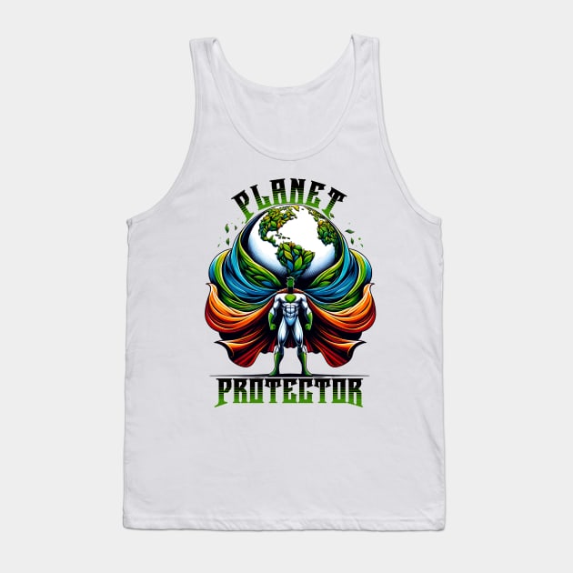 Earth Day: Planet Protector Tank Top by TaansCreation 